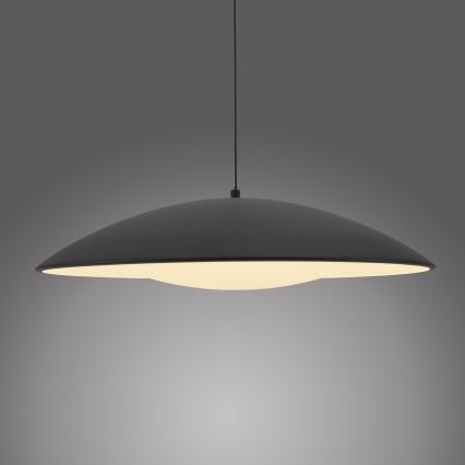 Schöner Wohnen 14607-18 - ściemnialna lampa wisząca na lince LENTE LED/23W/230V średnica 50 cm czarna