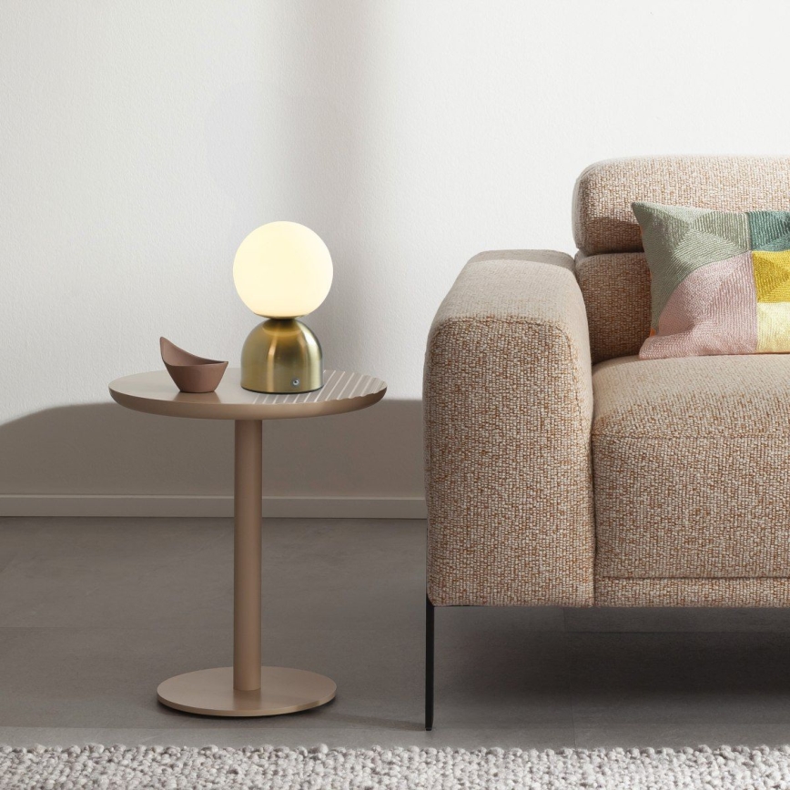 Schöner Wohnen 19218-12 - ściemnialna dotykowa ładowalna lampka stołowa RUDI LED/1,2W/5V 3000-6000K 1200 mAh złota