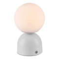 Schöner Wohnen 19218-16 - LED ściemniana dotykowa ładowalna lampa stołowa RUDI LED/1,2W/5V 3000-6000K 1200 mAh biała
