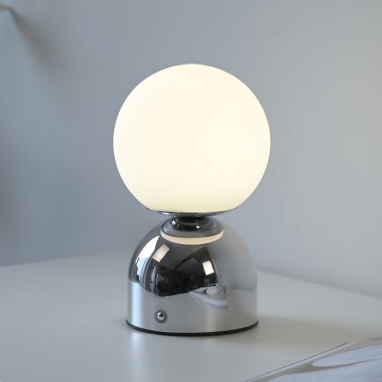 Schöner Wohnen 19218-17 - LED ściemniana dotykowa ładowalna lampa stołowa RUDI LED/1,2W/5V 3000-6000K 1200 mAh błyszczący chrom