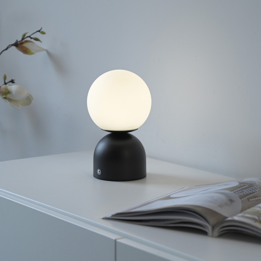 Schöner Wohnen 19218-18 - LED dotykowo ściemniana ładowalna lampa biurkowa RUDI LED/1,2W/5V 3000-6000K 1200 mAh czarna