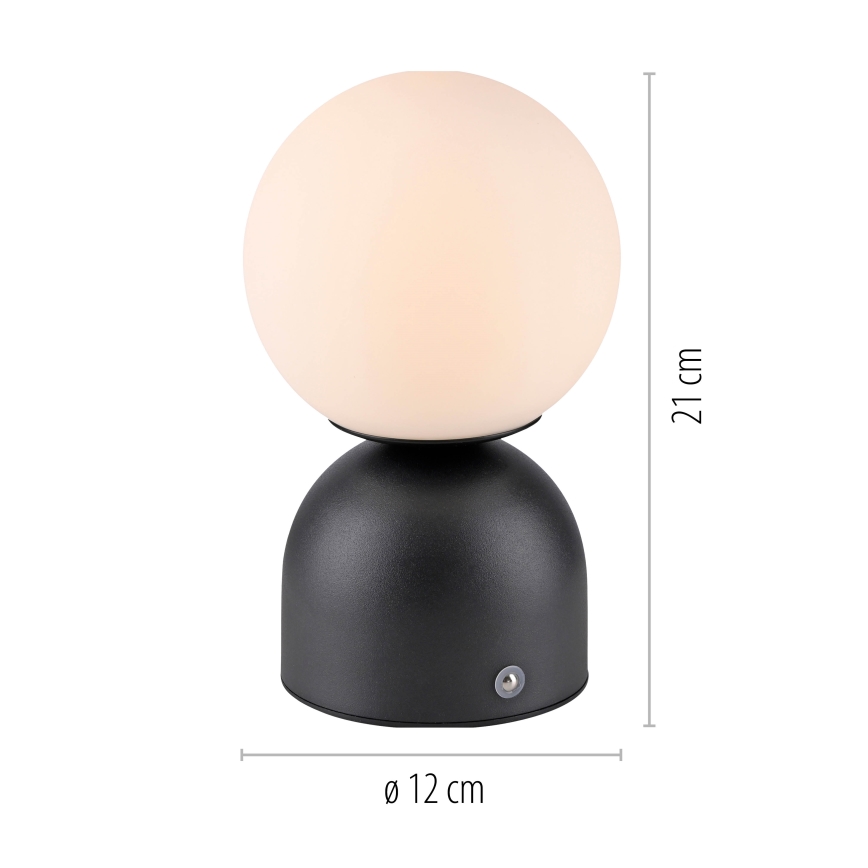 Schöner Wohnen 19218-18 - LED dotykowo ściemniana ładowalna lampa biurkowa RUDI LED/1,2W/5V 3000-6000K 1200 mAh czarna