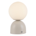 Schöner Wohnen 19218-39 - Ściemniana dotykowa ładowalna lampa stołowa RUDI LED/1,2W/5V 3000-6000K 1200 mAh szara