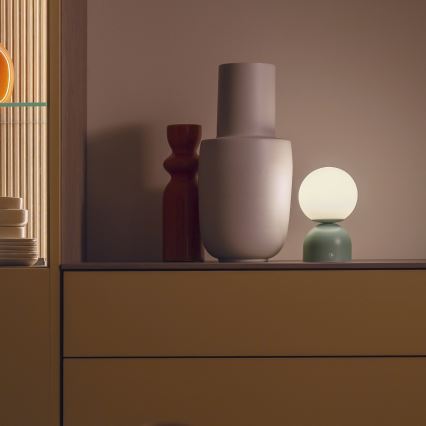 Schöner Wohnen 19218-43 - ściemniana, sterowana dotykowo, ładowalna lampka stołowa LED RUDI LED/1,2 W/5 V 3000–6000 K 1200 mAh zielona