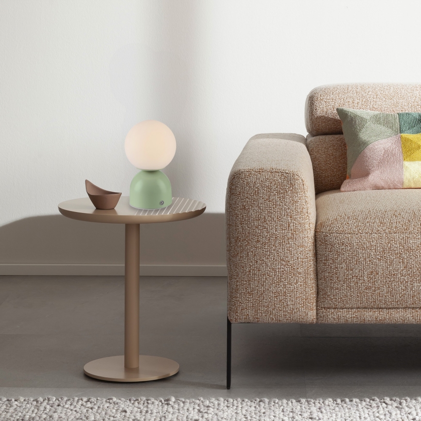 Schöner Wohnen 19218-43 - ściemniana, sterowana dotykowo, ładowalna lampka stołowa LED RUDI LED/1,2 W/5 V 3000–6000 K 1200 mAh zielona