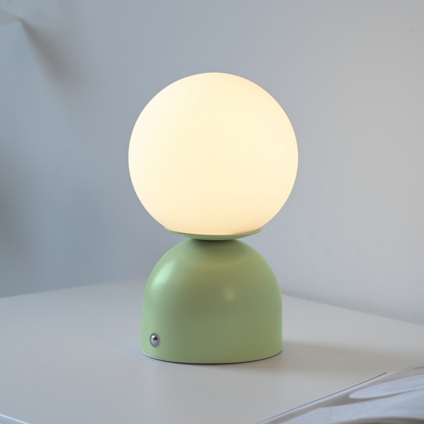 Schöner Wohnen 19218-43 - ściemniana, sterowana dotykowo, ładowalna lampka stołowa LED RUDI LED/1,2 W/5 V 3000–6000 K 1200 mAh zielona