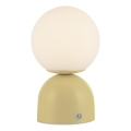 Schöner Wohnen 19218-81 - Dotykowa, ściemnialna ładowalna lampa stołowa LED RUDI LED/1,2W/5V 3000-6000K 1200 mAh żółta