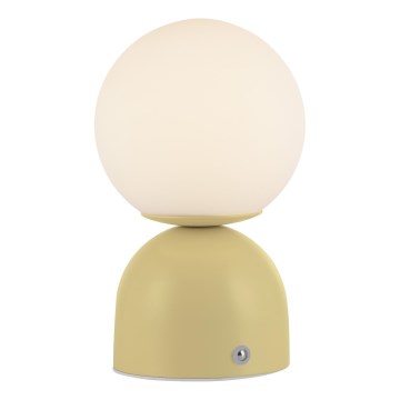Schöner Wohnen 19218-81 - Dotykowa, ściemnialna ładowalna lampa stołowa LED RUDI LED/1,2W/5V 3000-6000K 1200 mAh żółta