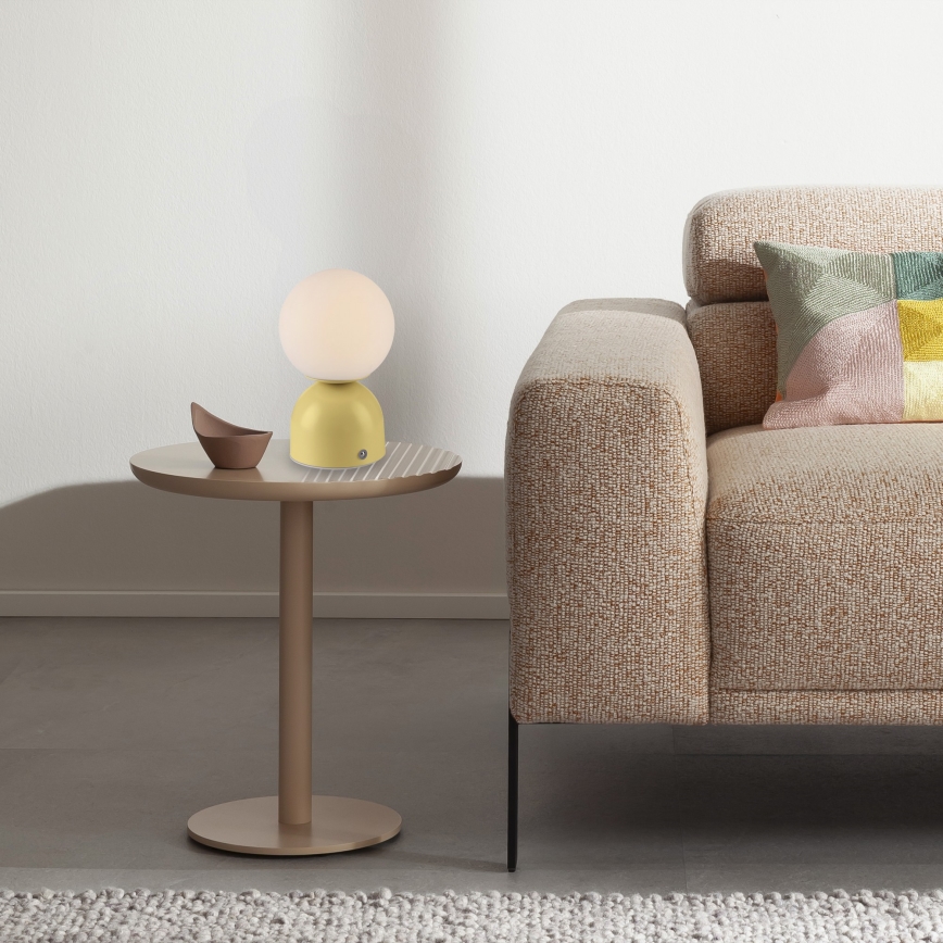 Schöner Wohnen 19218-81 - Dotykowa, ściemnialna ładowalna lampa stołowa LED RUDI LED/1,2W/5V 3000-6000K 1200 mAh żółta