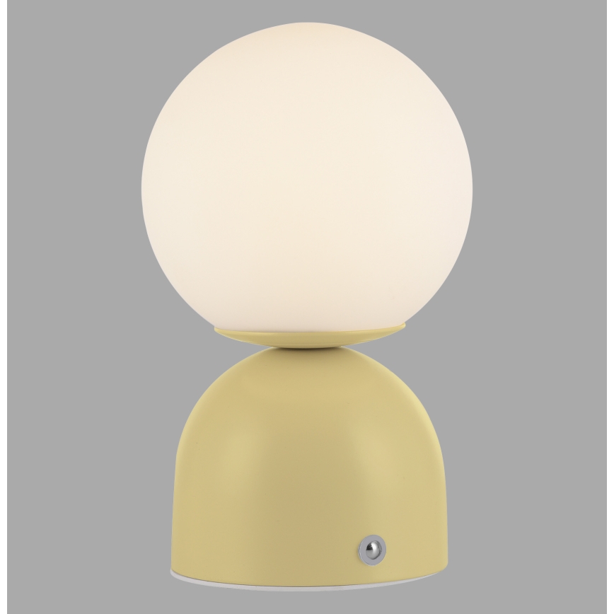 Schöner Wohnen 19218-81 - Dotykowa, ściemnialna ładowalna lampa stołowa LED RUDI LED/1,2W/5V 3000-6000K 1200 mAh żółta