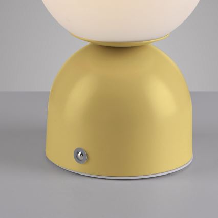 Schöner Wohnen 19218-81 - Dotykowa, ściemnialna ładowalna lampa stołowa LED RUDI LED/1,2W/5V 3000-6000K 1200 mAh żółta