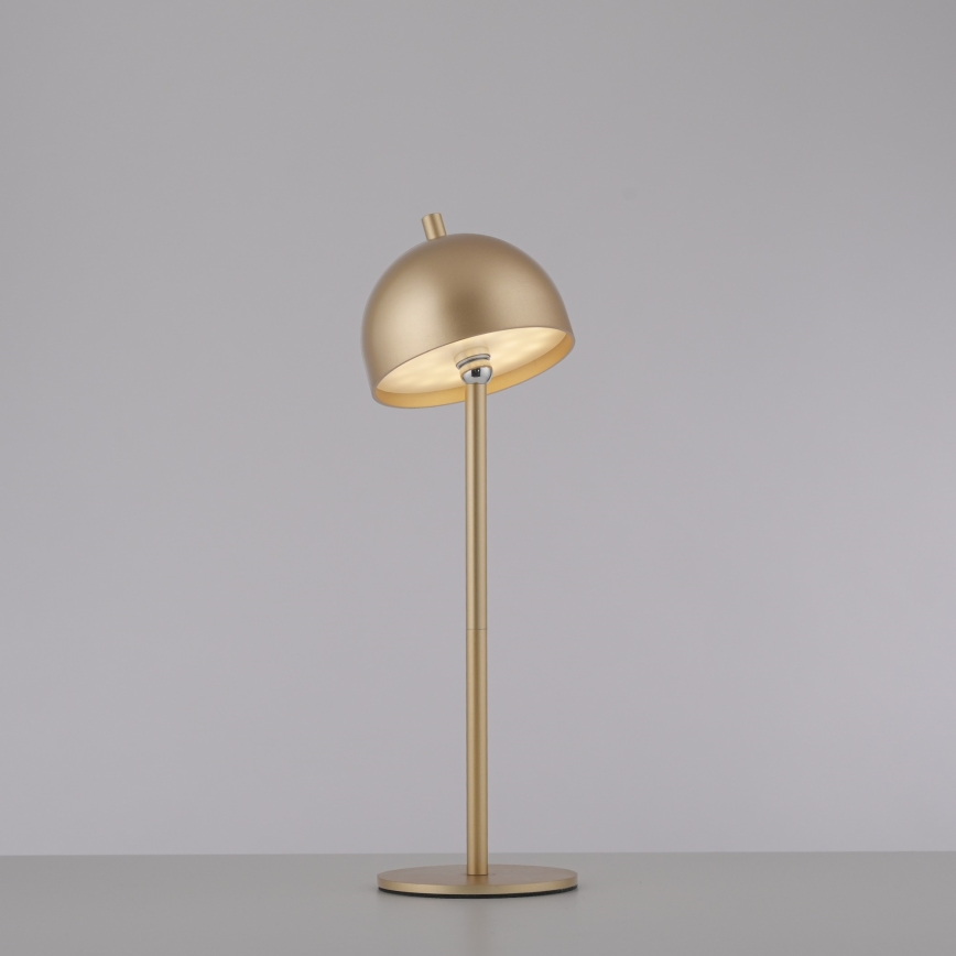 Schöner Wohnen 19244-12 - LED ściemnialna dotykowa ładowalna lampa stołowa zewnętrzna BELLIS LED/2,5W/5V 2600 mAh IP54 złota