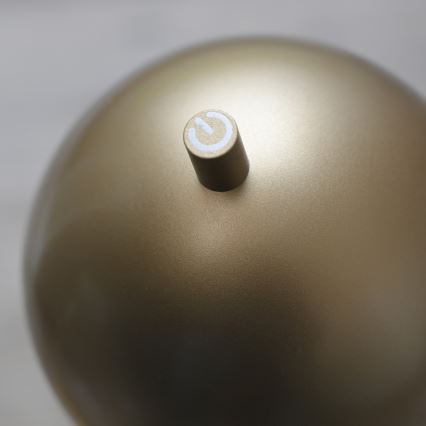 Schöner Wohnen 19244-12 - LED ściemnialna dotykowa ładowalna lampa stołowa zewnętrzna BELLIS LED/2,5W/5V 2600 mAh IP54 złota