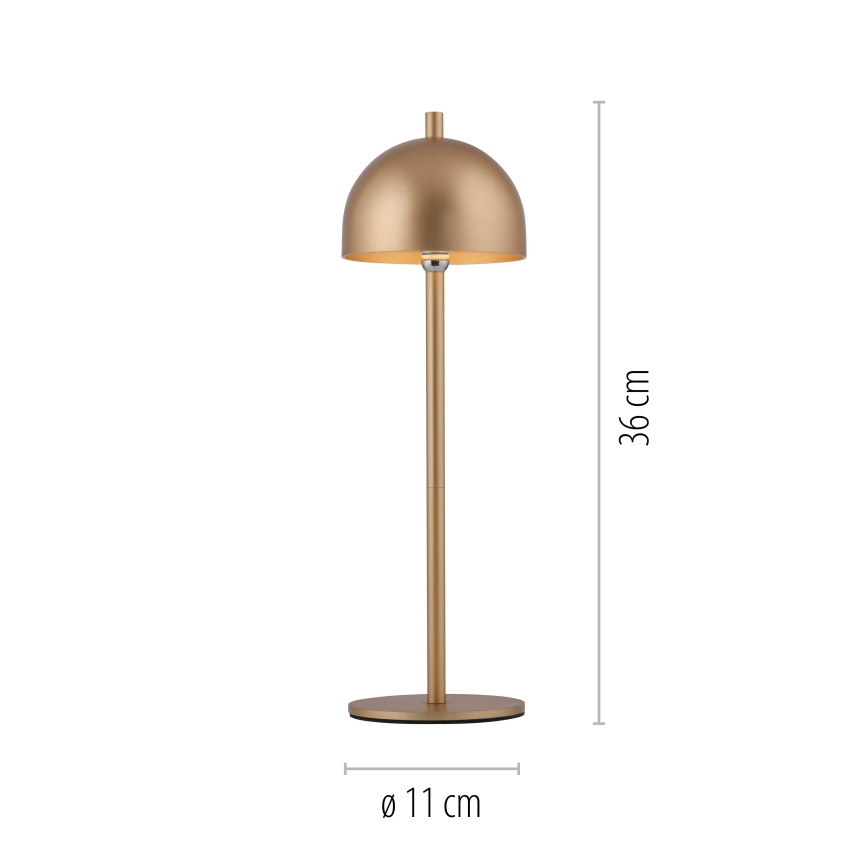 Schöner Wohnen 19244-12 - LED ściemnialna dotykowa ładowalna lampa stołowa zewnętrzna BELLIS LED/2,5W/5V 2600 mAh IP54 złota