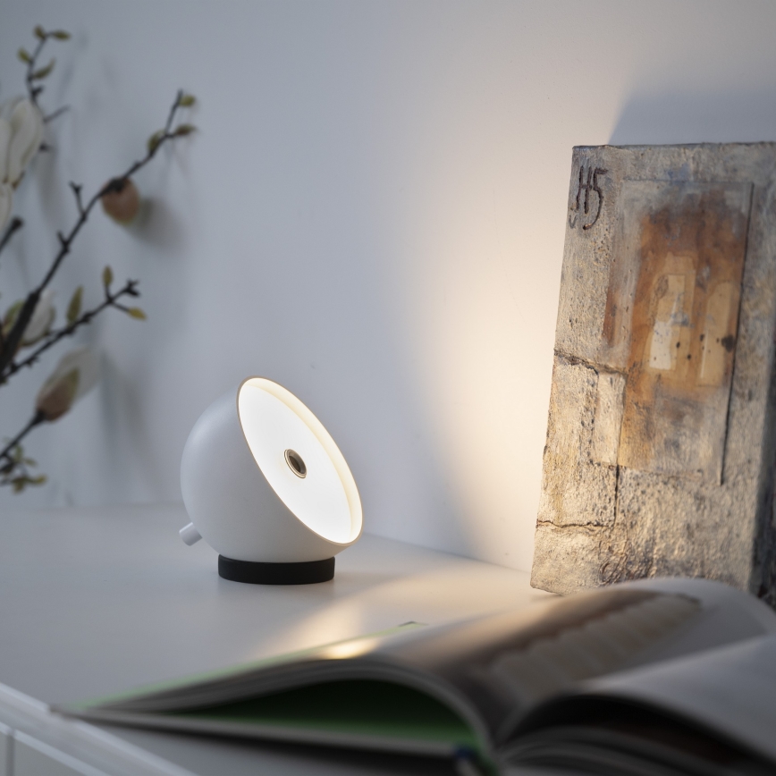 Schöner Wohnen 19244-16 - Zewnętrzna, ładowalna, dotykowa, ściemniana lampa stołowa LED BELLIS LED/2,5W/5V 2600 mAh IP54 biała