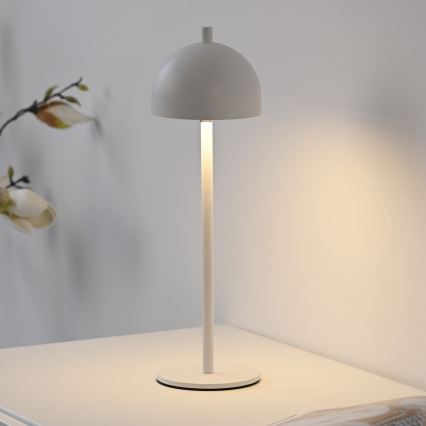 Schöner Wohnen 19244-16 - Zewnętrzna, ładowalna, dotykowa, ściemniana lampa stołowa LED BELLIS LED/2,5W/5V 2600 mAh IP54 biała