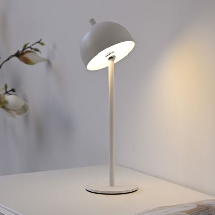 Schöner Wohnen 19244-16 - Zewnętrzna, ładowalna, dotykowa, ściemniana lampa stołowa LED BELLIS LED/2,5W/5V 2600 mAh IP54 biała