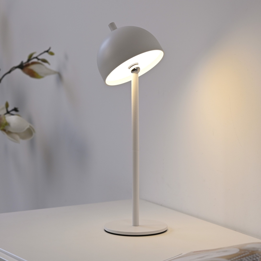 Schöner Wohnen 19244-16 - Zewnętrzna, ładowalna, dotykowa, ściemniana lampa stołowa LED BELLIS LED/2,5W/5V 2600 mAh IP54 biała