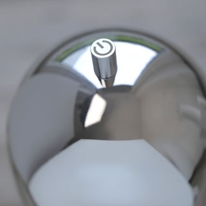 Schöner Wohnen 19244-17 - Ściemniana dotykowa ładowalna zewnętrzna lampa stołowa BELLIS LED/2,5W/5V 2600 mAh IP54 błyszczący chrom