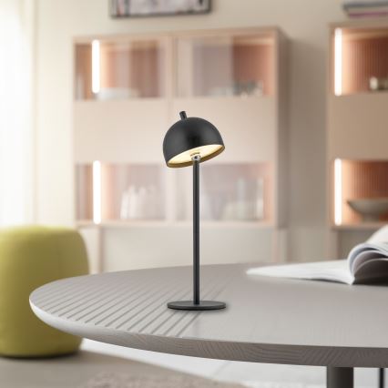 Schöner Wohnen 19244-18 - ściemniana, dotykowa, ładowalna lampa stołowa zewnętrzna LED BELLIS LED/2,5 W/5 V 2600 mAh IP54 czarna