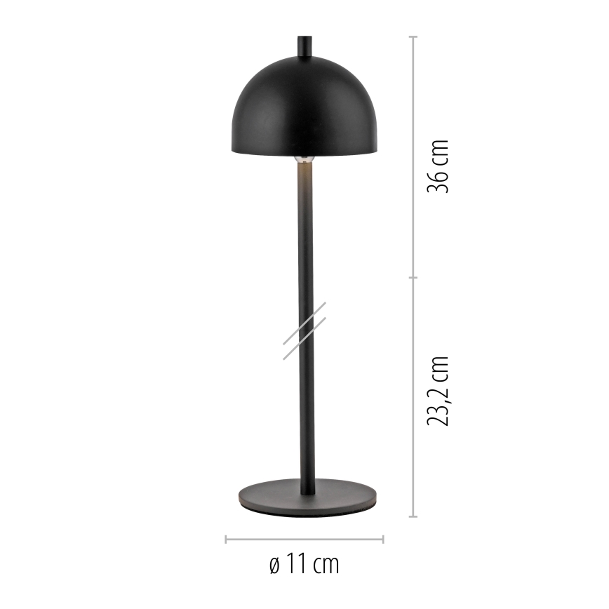 Schöner Wohnen 19244-18 - ściemniana, dotykowa, ładowalna lampa stołowa zewnętrzna LED BELLIS LED/2,5 W/5 V 2600 mAh IP54 czarna