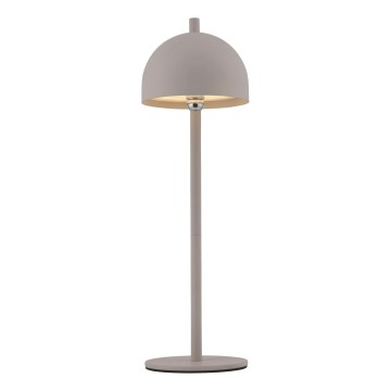 Schöner Wohnen 19244-39 - ściemnialna dotykowa ładowalna zewnętrzna lampa stołowa BELLIS LED/2,5W/5V 2600 mAh IP54 szara