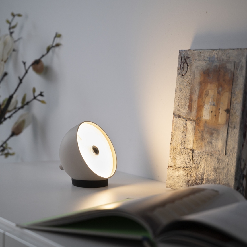 Schöner Wohnen 19244-39 - ściemnialna dotykowa ładowalna zewnętrzna lampa stołowa BELLIS LED/2,5W/5V 2600 mAh IP54 szara