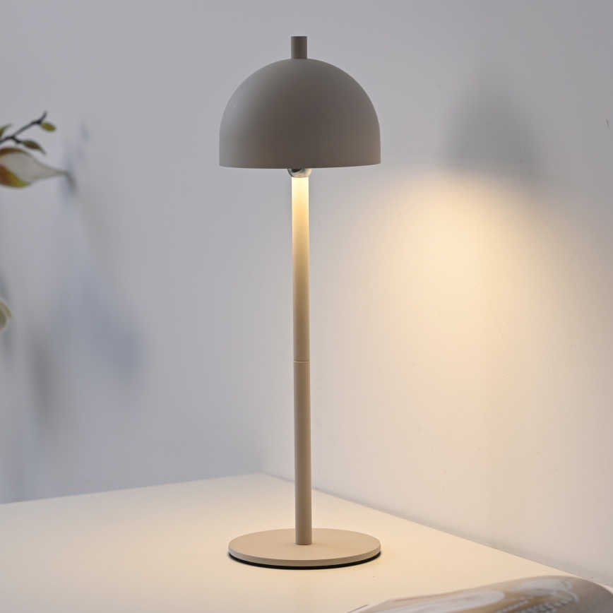 Schöner Wohnen 19244-39 - ściemnialna dotykowa ładowalna zewnętrzna lampa stołowa BELLIS LED/2,5W/5V 2600 mAh IP54 szara