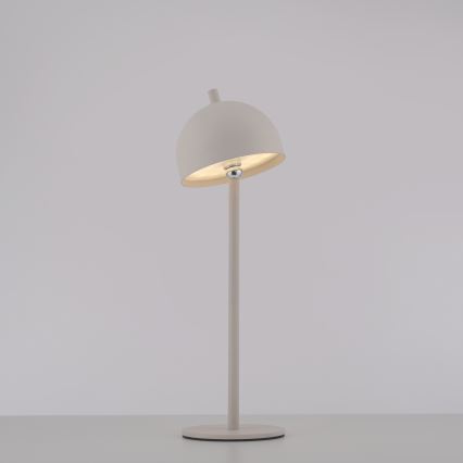 Schöner Wohnen 19244-39 - ściemnialna dotykowa ładowalna zewnętrzna lampa stołowa BELLIS LED/2,5W/5V 2600 mAh IP54 szara