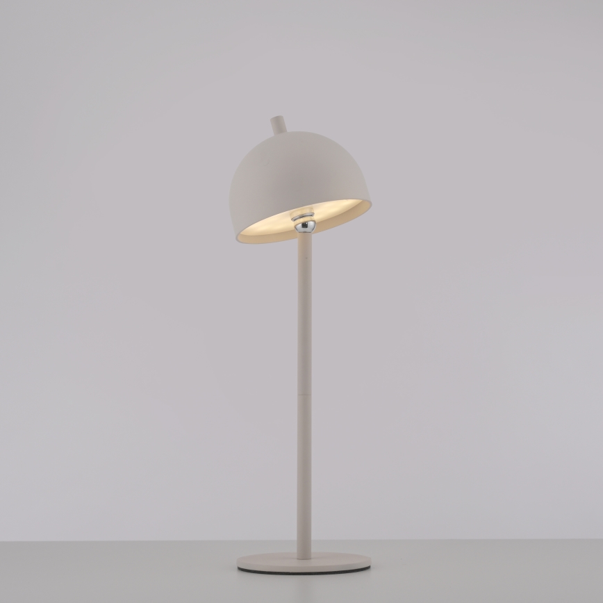 Schöner Wohnen 19244-39 - ściemnialna dotykowa ładowalna zewnętrzna lampa stołowa BELLIS LED/2,5W/5V 2600 mAh IP54 szara