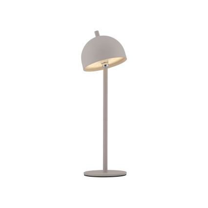 Schöner Wohnen 19244-39 - ściemnialna dotykowa ładowalna zewnętrzna lampa stołowa BELLIS LED/2,5W/5V 2600 mAh IP54 szara