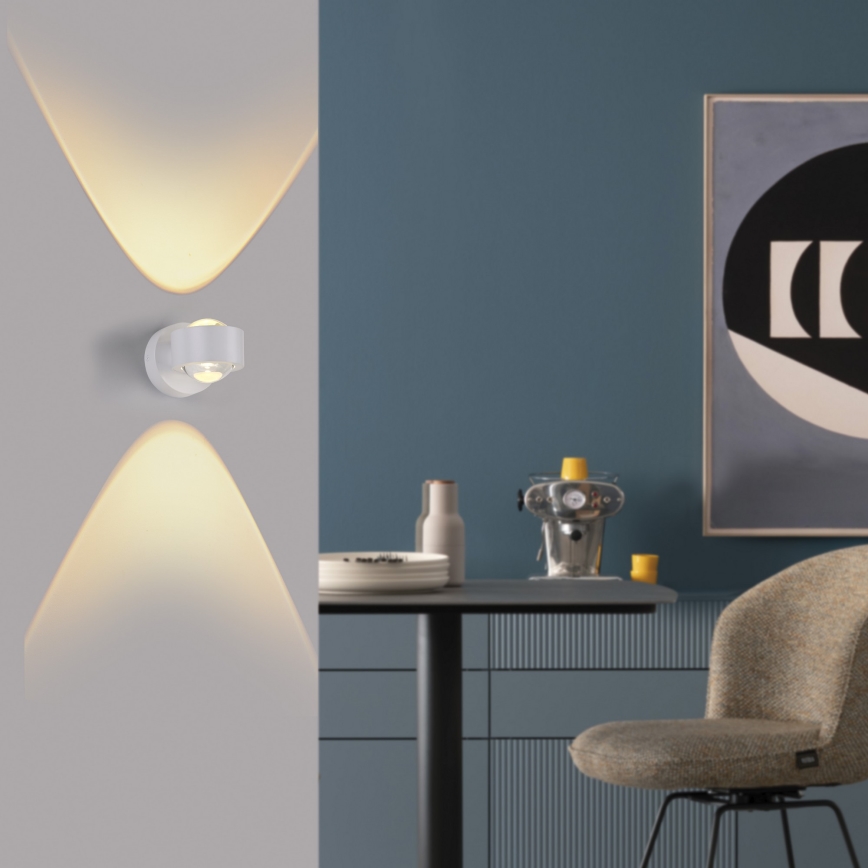 Schöner Wohnen 19331-16 - Kinkiet LED CHIA 2xLED/2W/230V biały