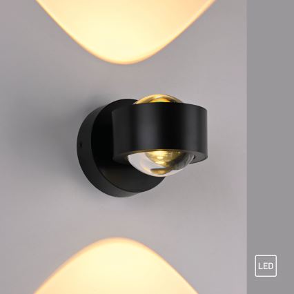 Schöner Wohnen 19331-18 - Kinkiet LED CHIA 2xLED/2W/230V czarny