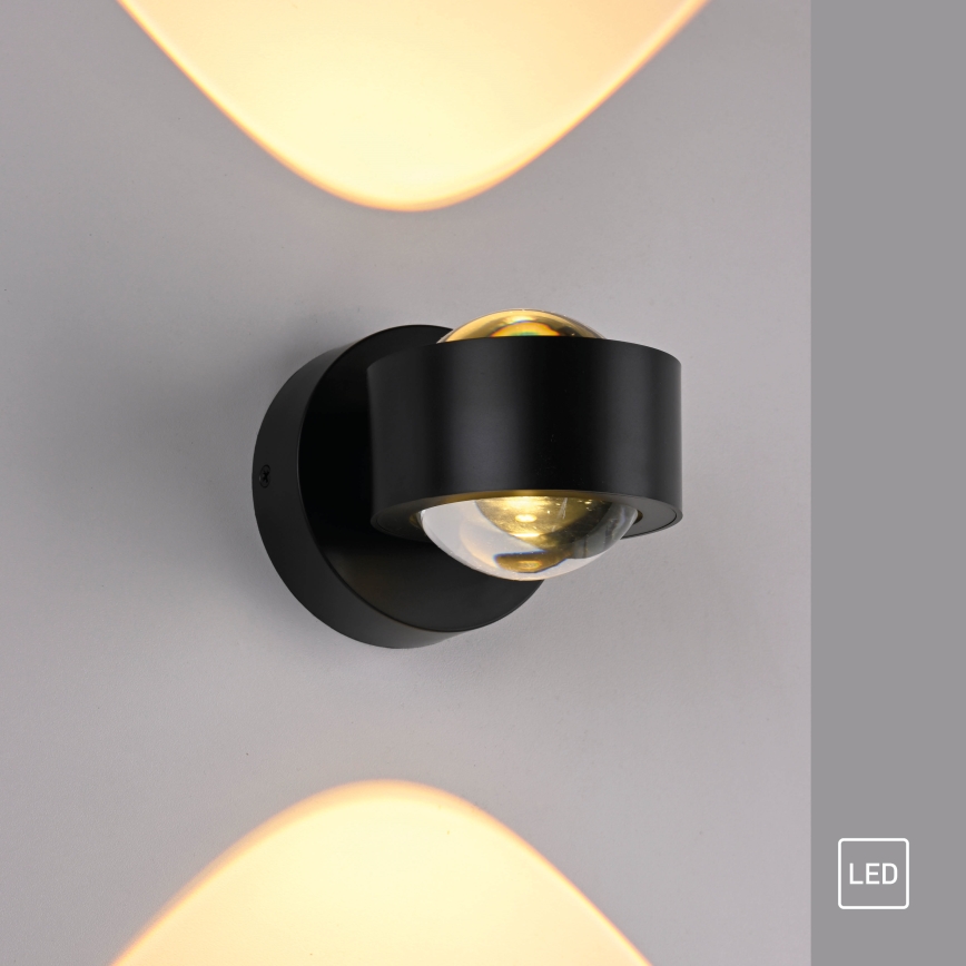 Schöner Wohnen 19331-18 - Kinkiet LED CHIA 2xLED/2W/230V czarny