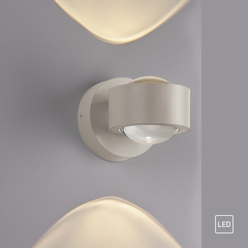 Schöner Wohnen 19331-39 - Kinkiet LED CHIA, 2 x LED / 2 W / 230 V, szary