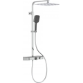 Schütte 60531 - Zestaw prysznicowy z baterią termostatyczną OCEAN, chrom połysk/antracyt