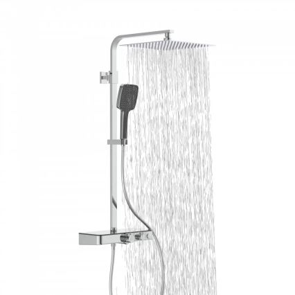 Schütte 60531 - Zestaw prysznicowy z baterią termostatyczną OCEAN, chrom połysk/antracyt