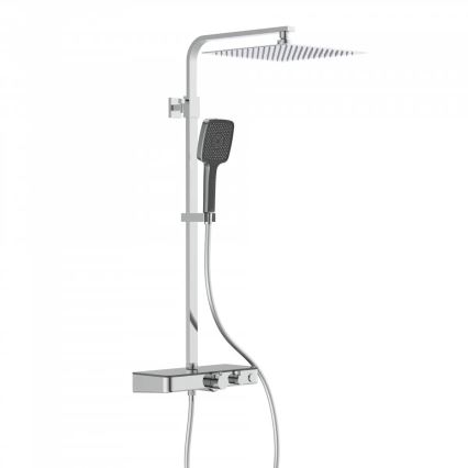 Schütte 60531 - Zestaw prysznicowy z baterią termostatyczną OCEAN, chrom połysk/antracyt