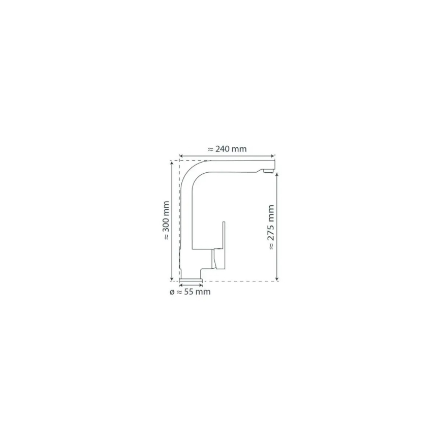 Schütte 79700 - Bateria zlewozmywakowa z wysuwaną słuchawką natryskową LONDON, chrom błyszczący
