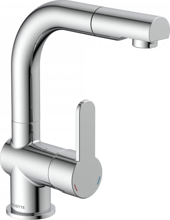 Schütte 79710 - Bateria kuchenna z wysuwaną wylewką LONDON, chrom błyszczący