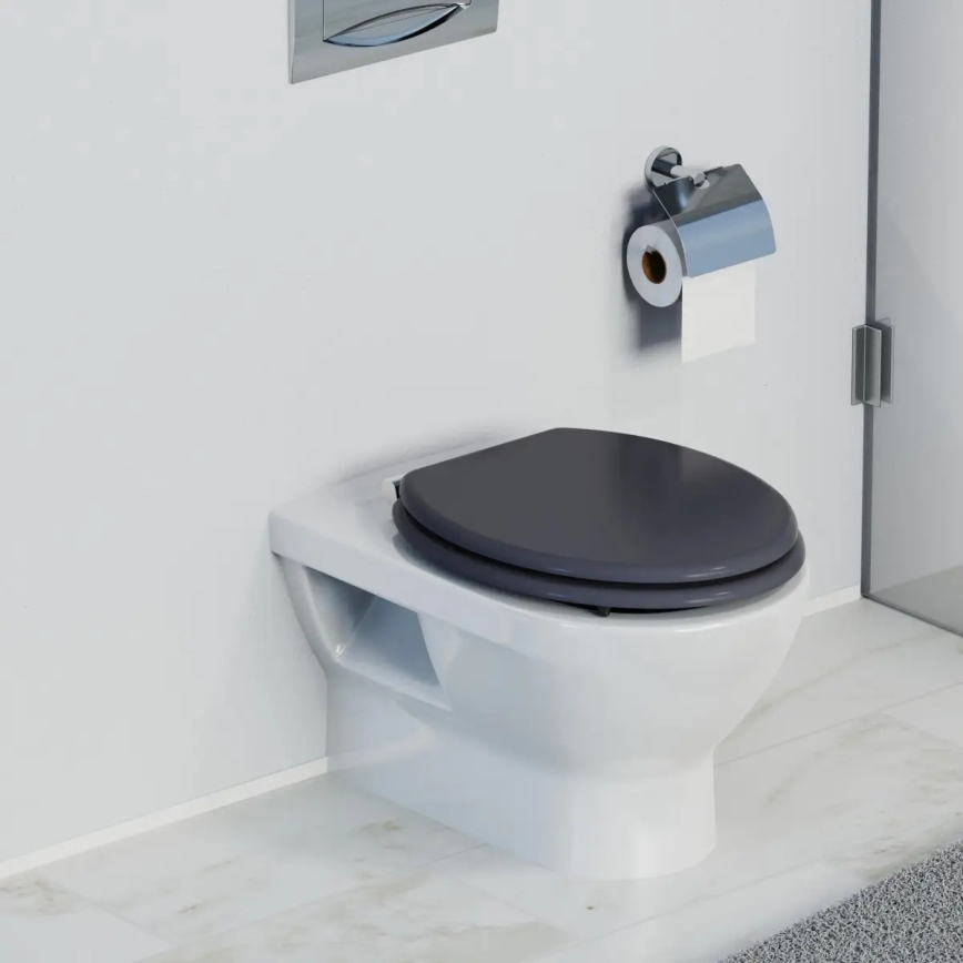Schütte 80104 - Deska sedesowa SPIRIT ANTRACYT SoftClose MDF, drewno