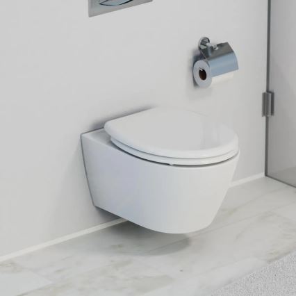 Schütte 82300-A - Deska sedesowa BIAŁA z cichym domykaniem, duroplast