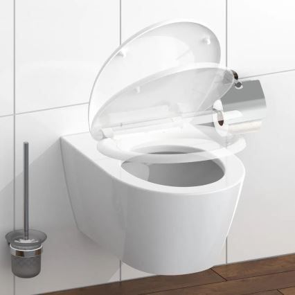 Schütte 82300-A - Deska sedesowa BIAŁA z cichym domykaniem, duroplast