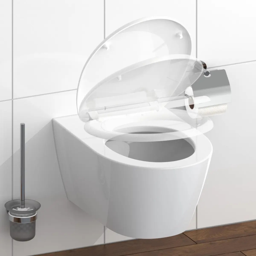 Schütte 82300-A - Deska sedesowa BIAŁA z cichym domykaniem, duroplast