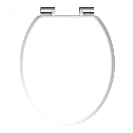 Schütte 84100-A - Deska sedesowa BIAŁA z mechanizmem SoftClose, wykonana z MDF