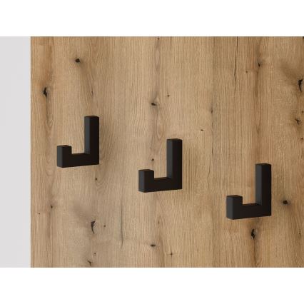 Ściana do przedpokoju z lustrem SVEN brąz/grafit