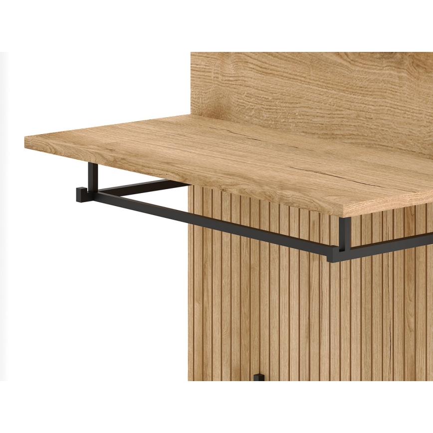 Ściana przedpokojowa KLEO brązowo-biała