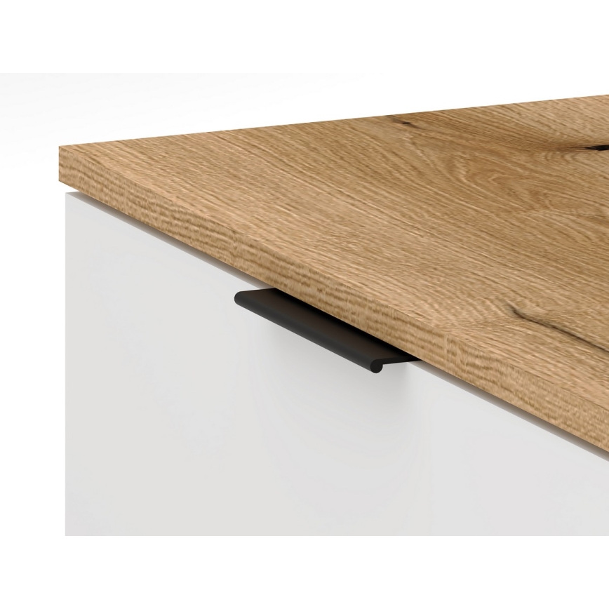 Ściana przedpokojowa KLEO brązowo-biała