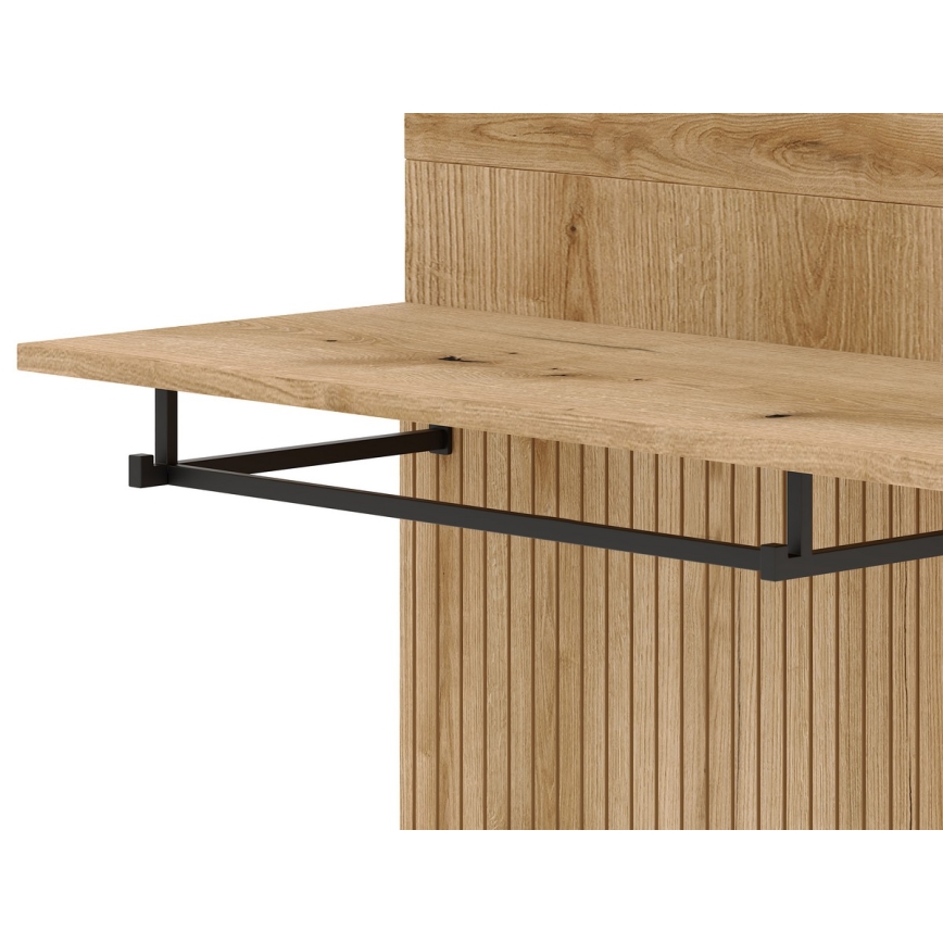 Ściana przedpokojowa z lustrem SVEN brąz/grafit