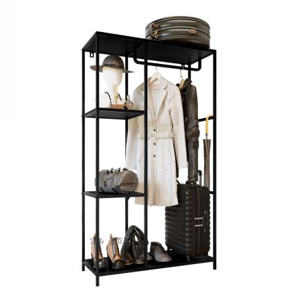 Ścianka do przedpokoju CARLO 167x90 cm czarna